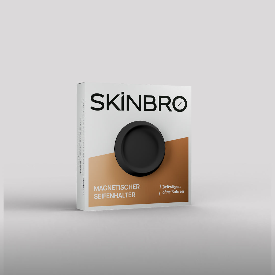 Schwarzer Magnetischer Seifen & Shampoo-Halter