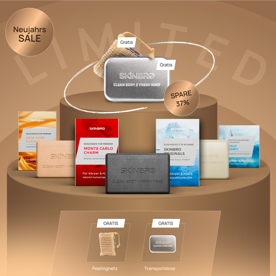 SKINBRO Starter Set - Duschseifen & Shampoo