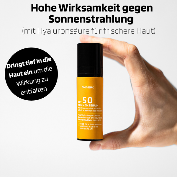 Sonnserum SPF 50 mit Hyaluronsäure