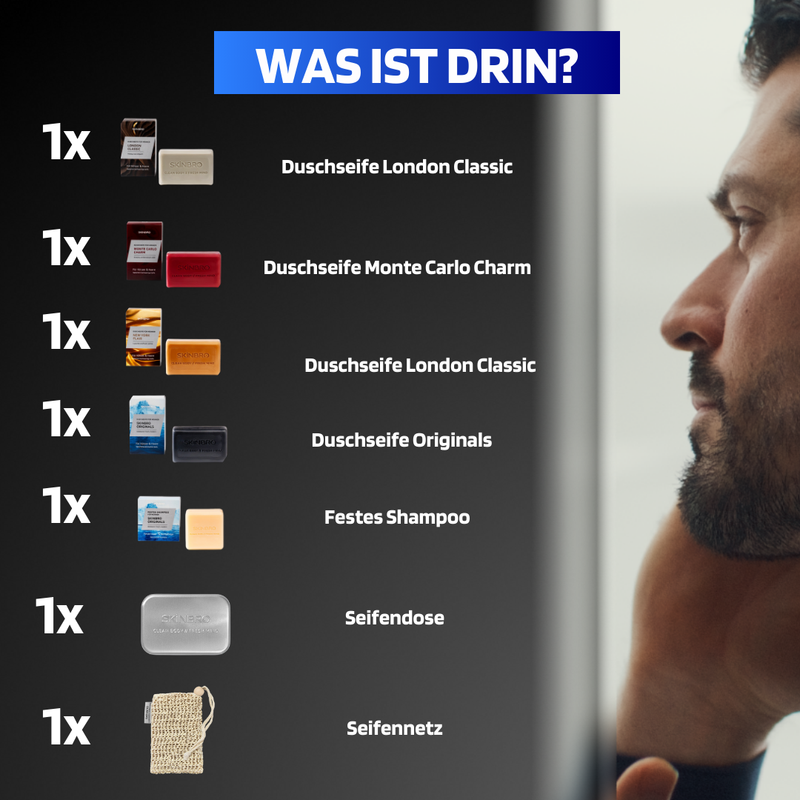 Exklusives Angebot: Deluxe Probierset Duschseifen & Shampoo