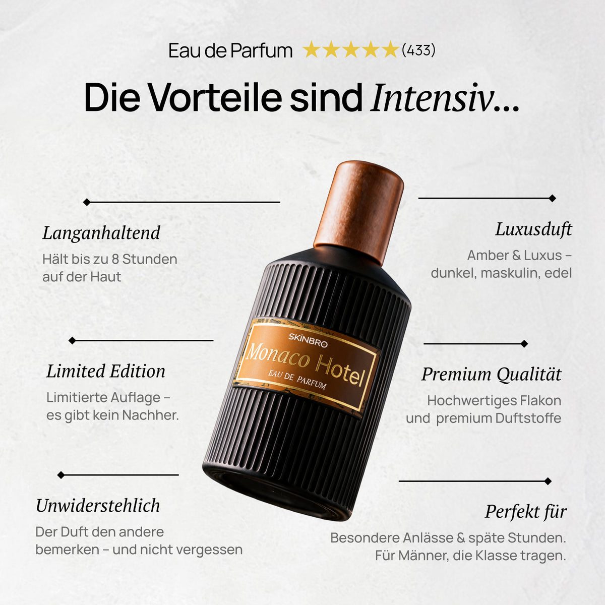 Eau de Parfum - 50 ml / Monaco Hotel - Amber, Aura, Luxus