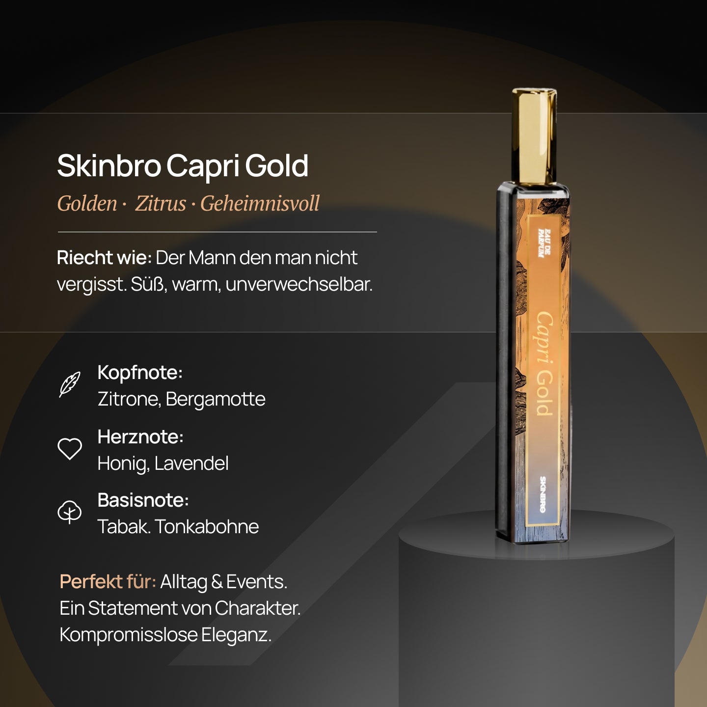 10 ml Flakon - Eau de Parfum Capri Gold
