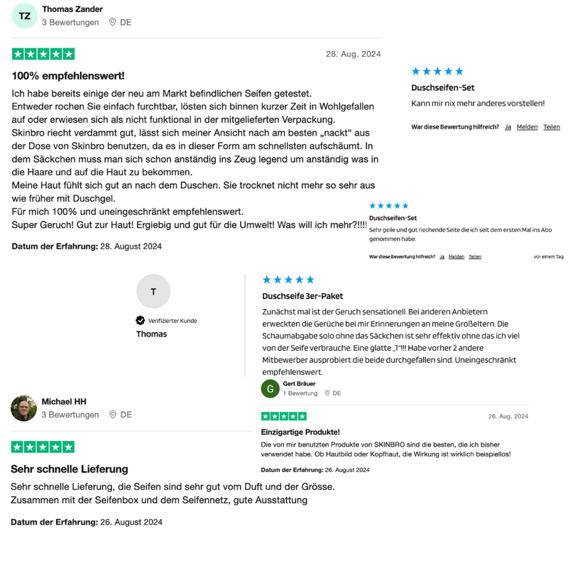 Exklusives Angebot: Deluxe Probierset Duschseifen & Shampoo