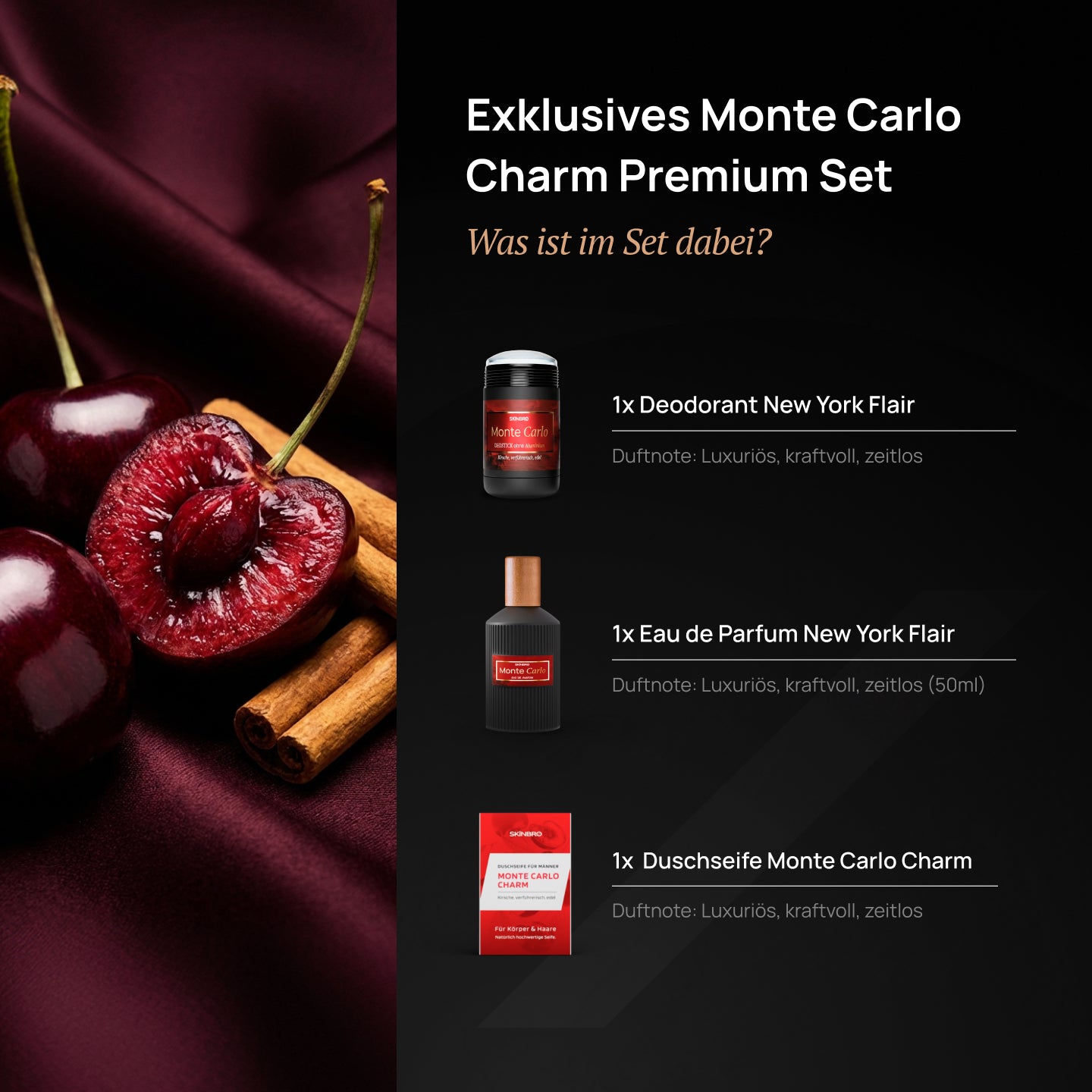 Duft-Set Monte Carlo Charm (Verführerisch & Edel)