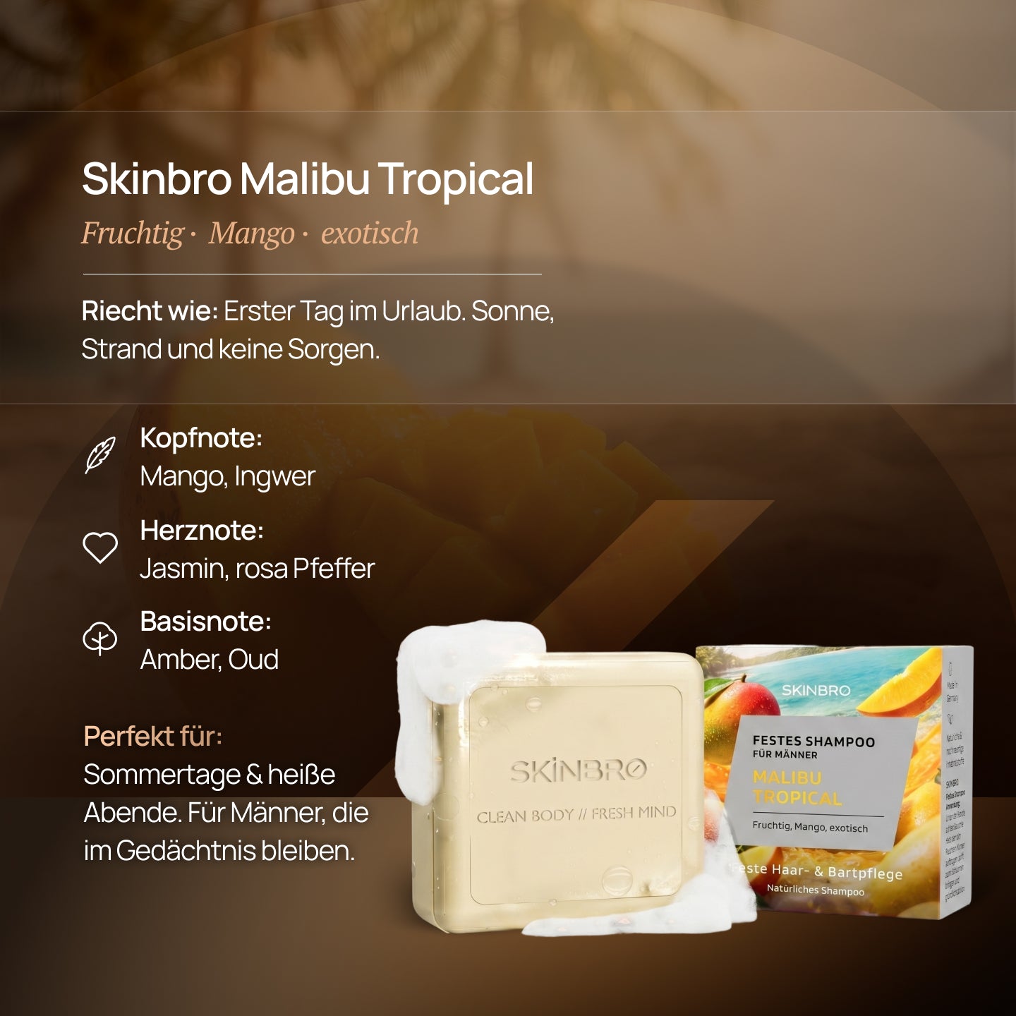 Premium Set - Festes Shampoo Malibu Tropical