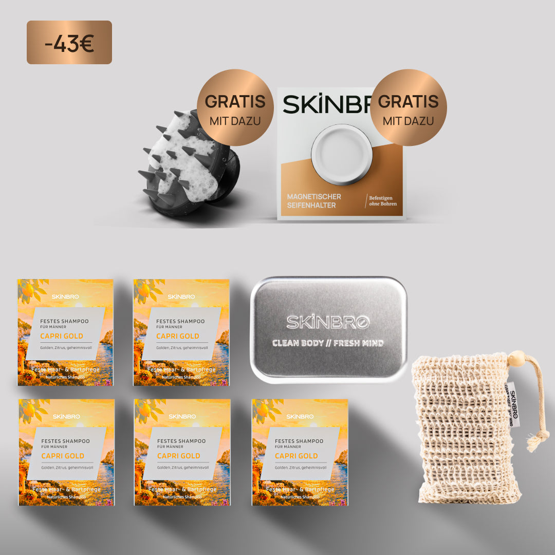 Premium Set - Festes Shampoo Capri Gold