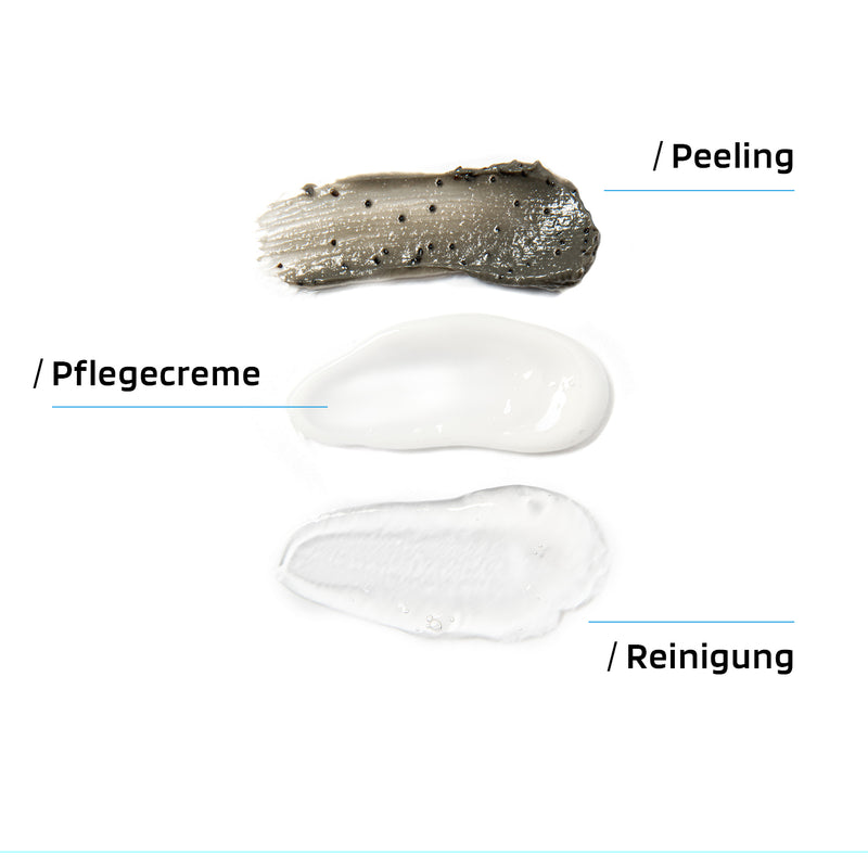 Skinbro Pflegesystem + einzelne Pflegecreme