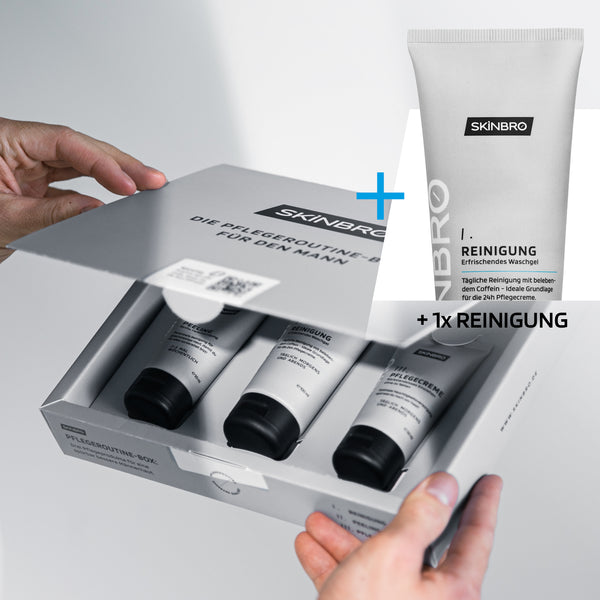Skinbro Pflegesystem + einzelne Reinigung